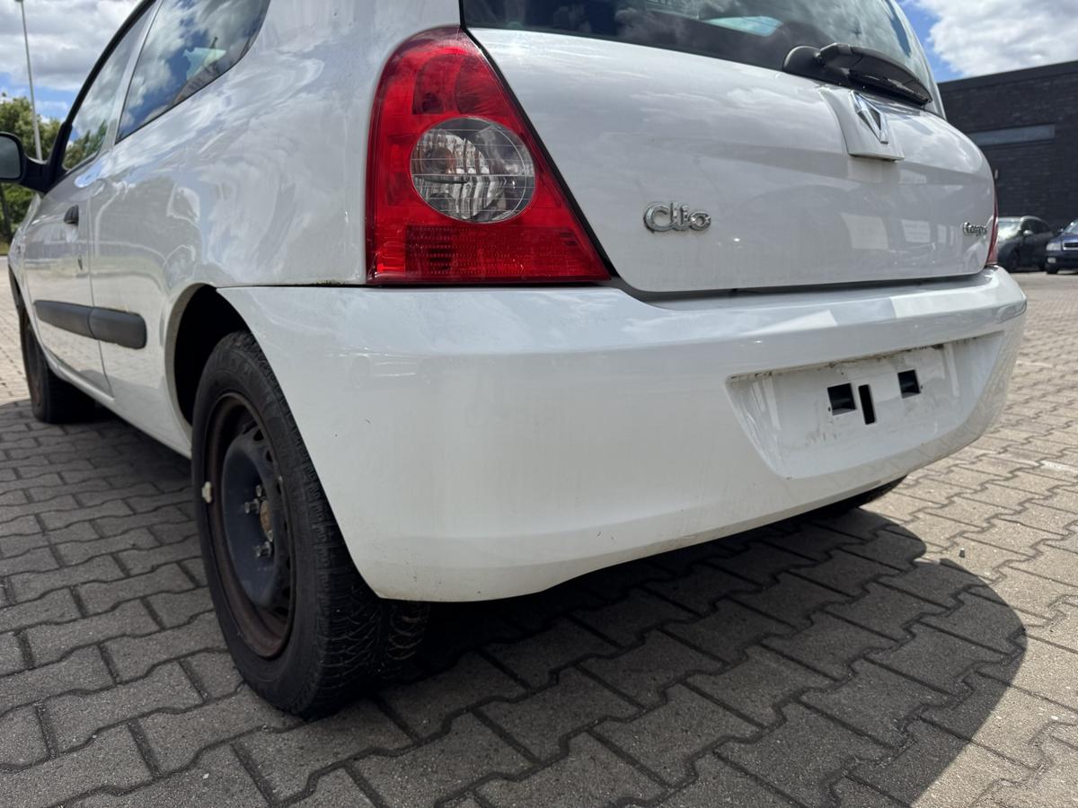 Renault Clio 2 Campus original Sto&szlig;stange Stossf&auml;nger hinten OV369 Wei&szlig; Facelift Bj.2009